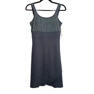 Title Nine Connelly Trellis Tank Dress Teal Blue Sleeveless Size Small NWT